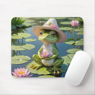 Frosch auf Lily Pad Mousepad