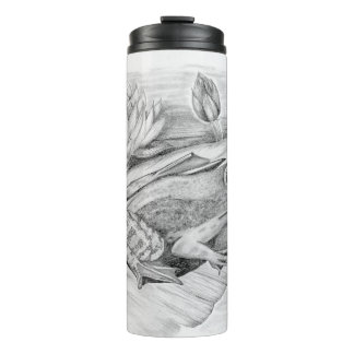 Frosch auf Lilypad Thermal Tumbler Thermosbecher