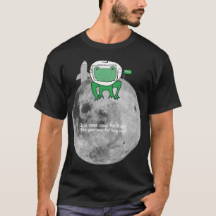 Frosch auf Mond T - Shirt