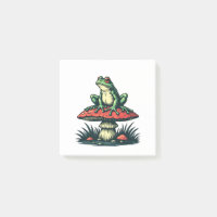 Frosch auf Mushroom Cottagecore Forest Magic Fungi