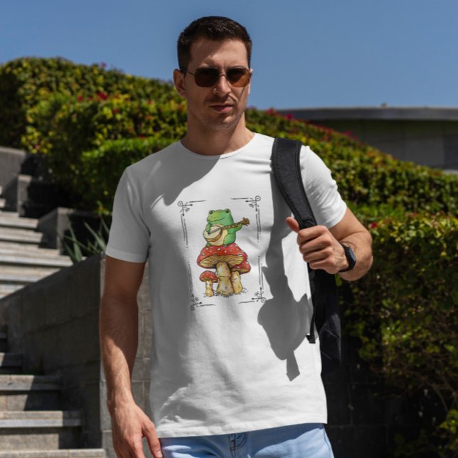 Frosch auf Pilz T-Shirt (Von Creator hochgeladen)