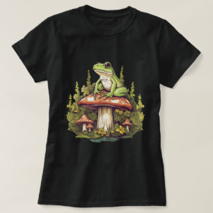 Frosch auf Pilzcodierung T-Shirt