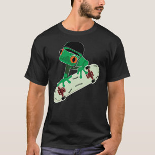 Frosch auf Skateboard Design Geschenk Idee T , Ges T-Shirt