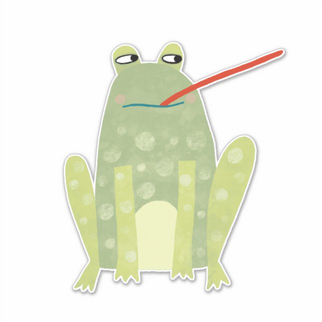 Frosch Aufkleber (Vorderseite)