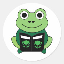 Frosch-Aufkleber geschnitten