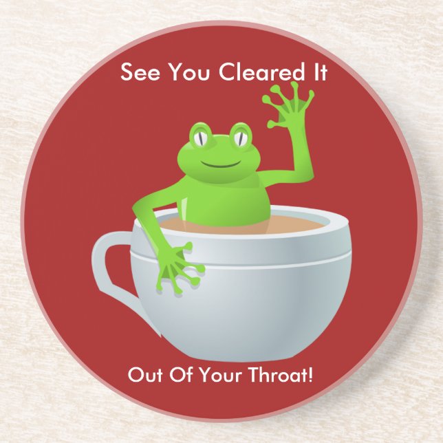 Frosch aus deinem Untersetzer (Vorne)