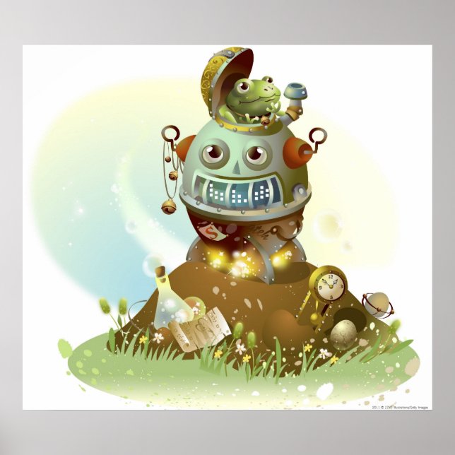 Frosch aus einem UFO Poster (Vorne)