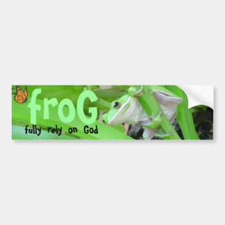 Frosch Autoaufkleber