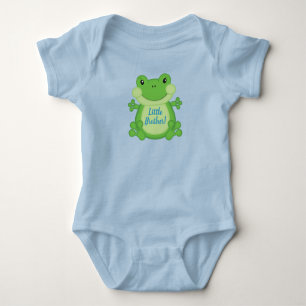 Frosch-Baby-Party Blau Baby Strampler