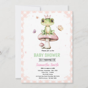 Frosch-Baby-Party-Einladung zum Frühling Einladung