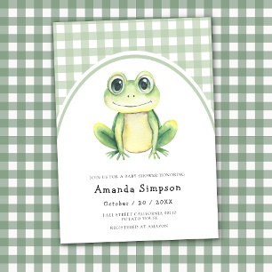 Frosch-Baby Shower-Einladung Einladung