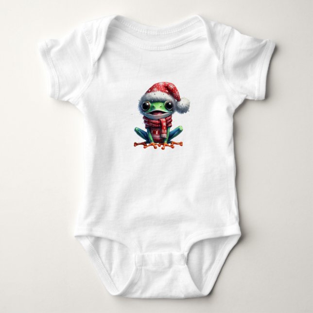 Frosch Baby Strampler (Vorderseite)