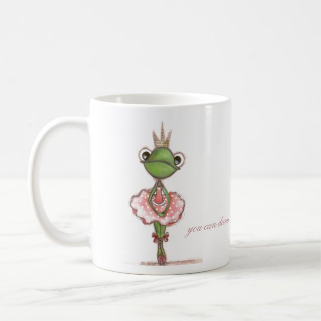Frosch-Ballerina - Tasse (Links)
