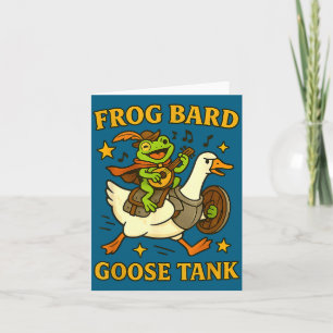 Frosch Barde Gans Tank Lustige Dnd Party Duo Rpg K Karte