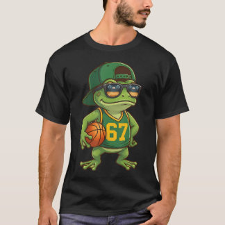 Frosch Basketball 67 Gen Alpha Slang Sport Männer T-Shirt