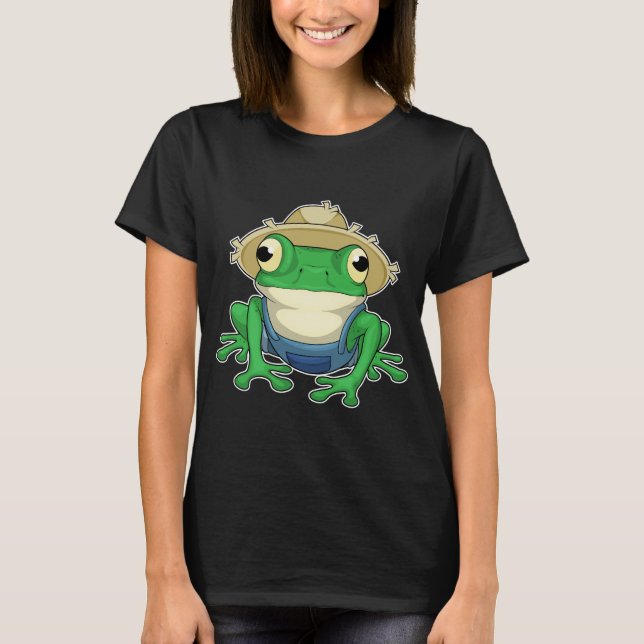Frosch-Bauer-Hut T-Shirt (Vorderseite)
