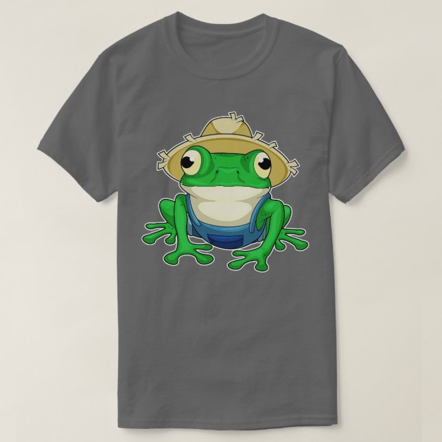 Frosch-Bauer-Hut T-Shirt (Design vorne)