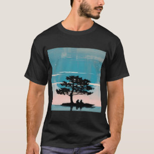 Frosch beim Angeln mit Angelrute T-Shirt
