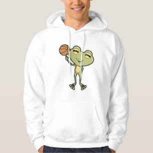Frosch beim Basketball-Sport Hoodie