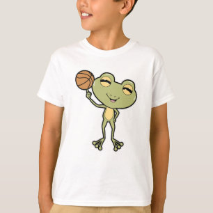 Frosch beim Basketball-Sport T-Shirt