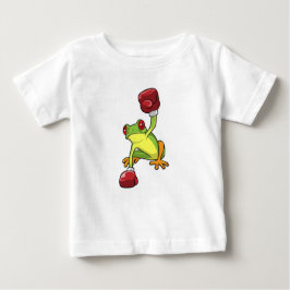 Frosch beim Boxen mit Boxhandschuhen Baby T-shirt