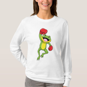 Frosch beim Boxen mit Boxhandschuhen T-Shirt
