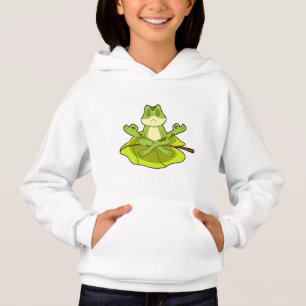 Frosch beim Meditat Hoodie