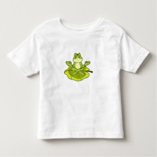 Frosch beim Meditat Kleinkind T-shirt