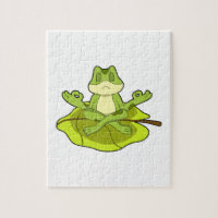 Frosch beim Meditat