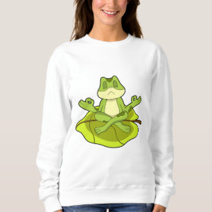 Frosch beim Meditat Sweatshirt