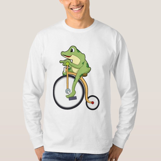 Frosch beim Zirkus mit Fahrrad.PNG T-Shirt (Vorderseite)