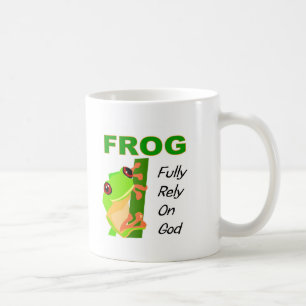 FROSCH, beruhen völlig auf Gott Tasse