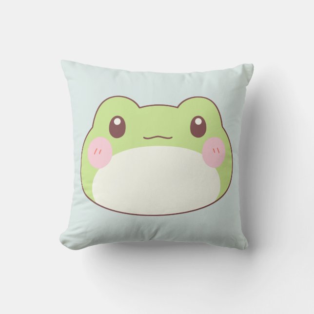 Frosch Birthday Kinder Kunst Kissen (Vorderseite)