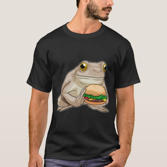 Frosch Burger T-Shirt (Vorderseite)