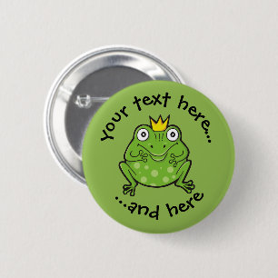 Frosch-Cartoon Button
