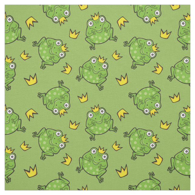 Frosch-Cartoon-Muster Stoff (Muster)