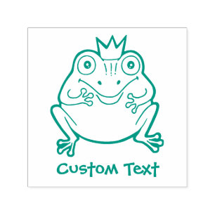 Frosch-Cartoon Permastempel