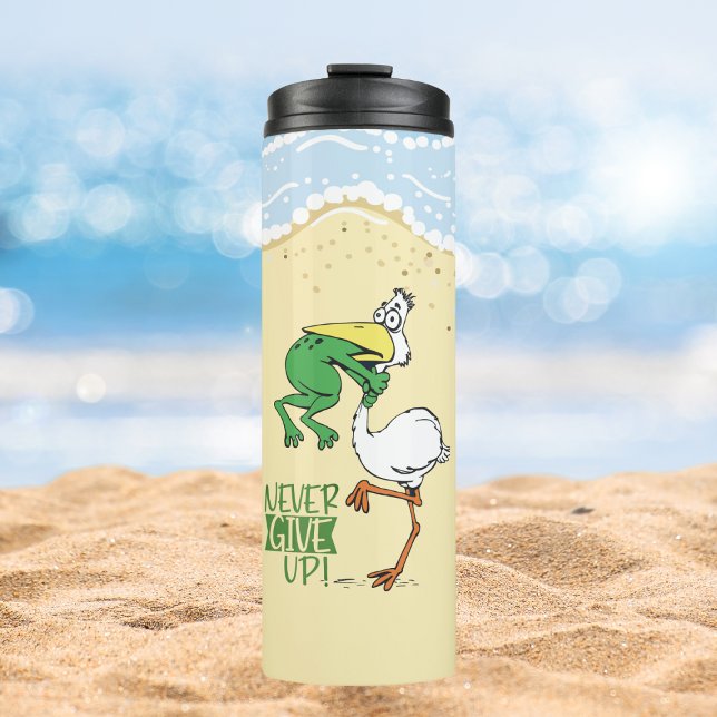 Frosch Chocking Bird Motivierend Thermal Tumbler Thermosbecher (Von Creator hochgeladen)