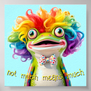 Frosch-Clown-Absurdist-Poster "Nicht viel bedeutet Poster