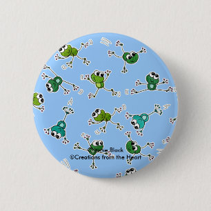 Frosch Collage Button