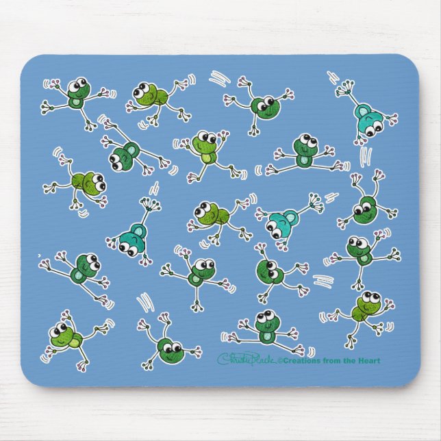 Frosch Collage Mousepad (Vorne)