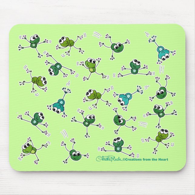 Frosch Collage Mousepad (Vorne)