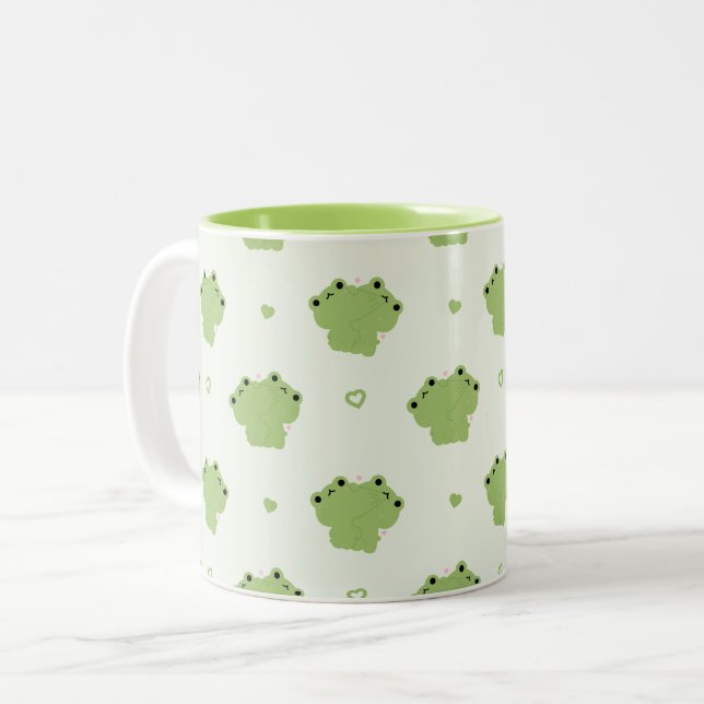 Frosch Couple Tasse (Vorderseite Links)