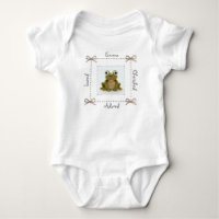 Frosch Crochet Baby Bodysuit Personalize
