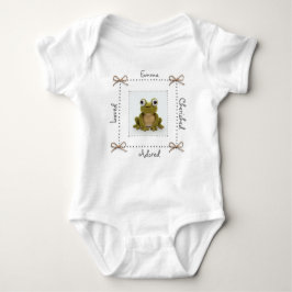 Frosch Crochet Baby Bodysuit Personalize Strampler
