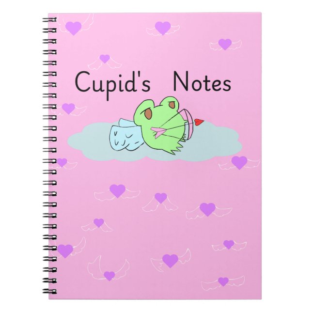 Frosch-Cupids Notizen  Notizblock (Vorderseite)