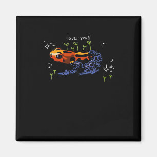 Frosch, der dich liebt, einfacher klassischer Stil Magnet