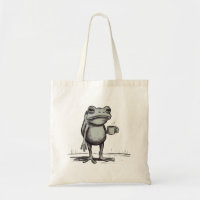 Frosch, der Kaffee trinkt Meme Mystischer Kröte Fr