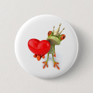 Frosch der König Heart Button
