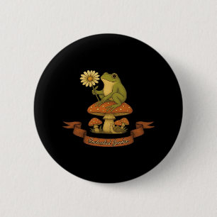 Frosch des Gartens Fairycore Cottagecore Frosch Button